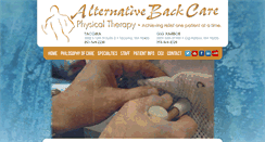 Desktop Screenshot of abcphysicaltherapy.com